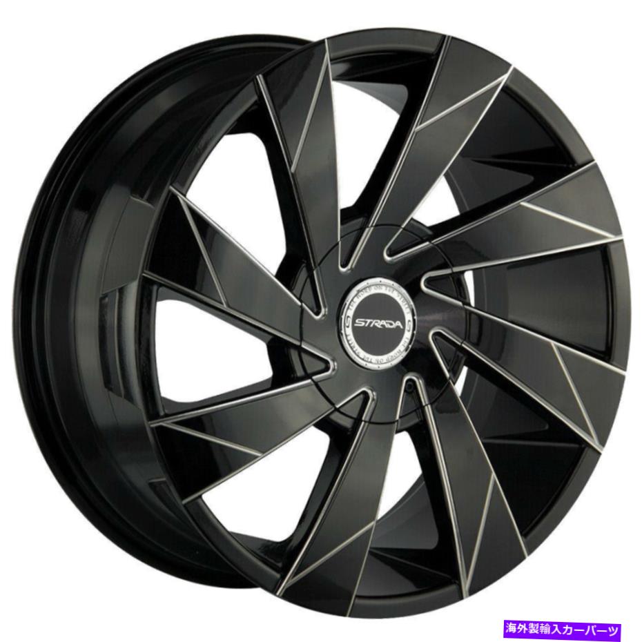 ホイール　４本セット Strada S62 Moto 20x8.5 6x135/6x5.5 30ブラックフライスラインホイール（4）87.1 20 \