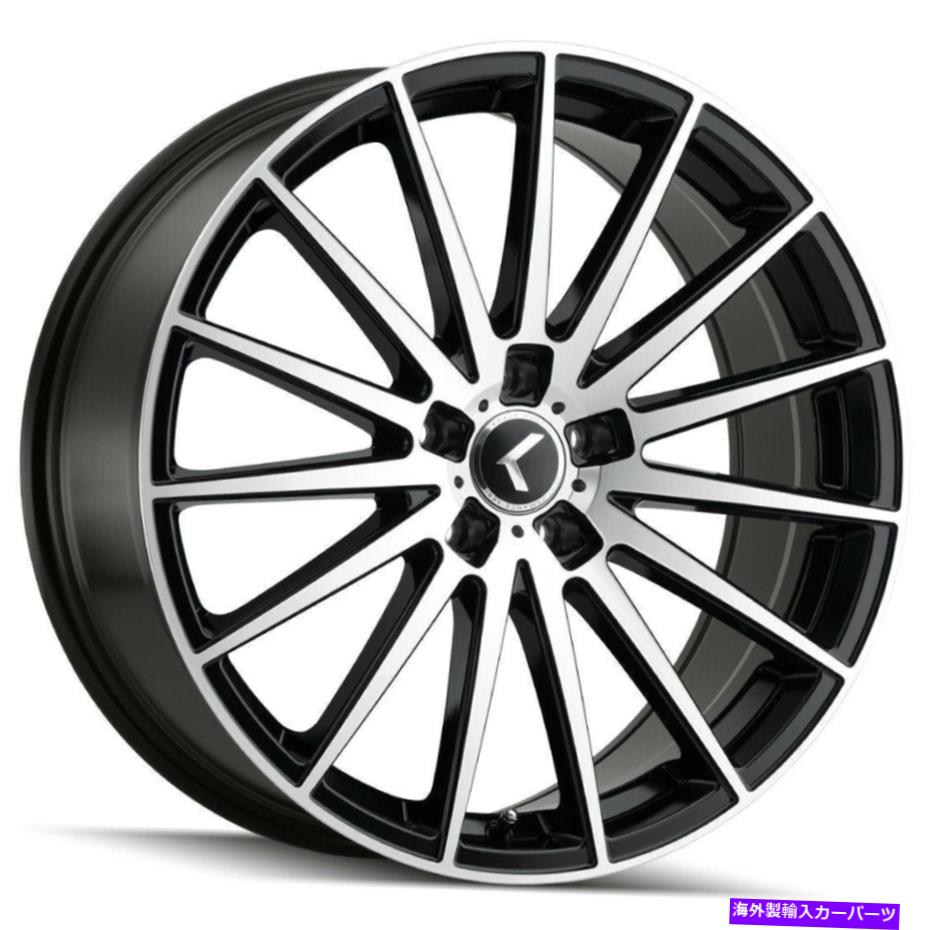 ホイール 4本セット Kraze KR191 Stunna 20x8.5 5x112 38ブラック機械加工ホイール(4)66.56 20 "インチリム Kraze KR191 Stunna 20x8.5 5x112 38 Black Machined Wheels(4) 66.56 20" inch Rims【並行輸入品】|Us Custom Parts Shop USDM