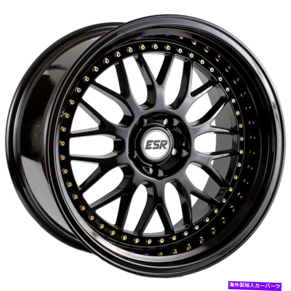 ホイール　４本セット ESR SR01 SR1 18x9.5 5x120 22グロスブラックホイール（4）72.56 18インチリム新しい ESR SR01 SR1 18x9.5 5x120 22 Gloss Black Wheels(4) 72.56 18" inch Rims New【並行輸入品】｜Us Custom Parts Shop USDM