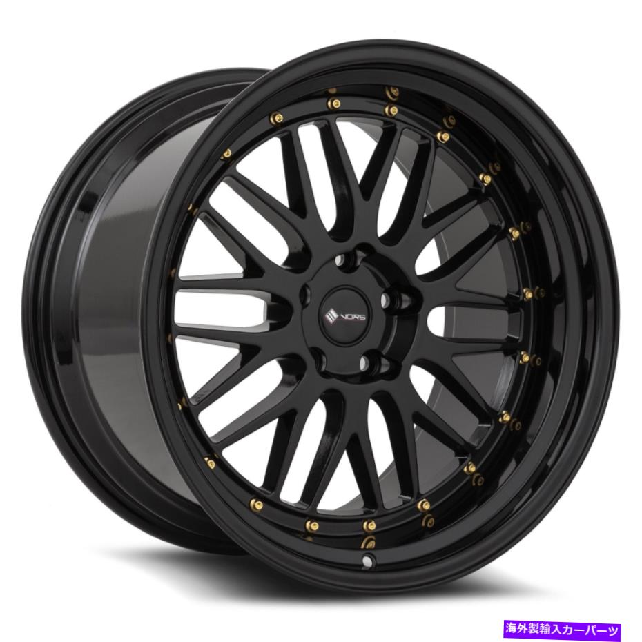 ホイール 4本セット VORS VR8 19x9.5/19x11 5x112 22/22グロスブラックホイール(4)73.1 19 "インチずれ Vors VR8 19x9.5/19x11 5x112 22/22 Gloss Black Wheels(4) 73.1 19" inch Staggered【並行輸入品】|Us Custom Parts Shop USDM