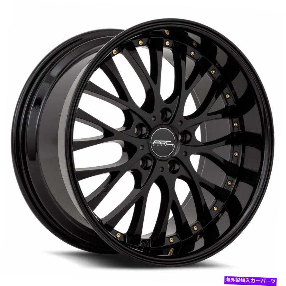 ホイール 4本セット ARC AR6 18x9 5x112 35ブラックホイール(4)73.1 18インチリム ARC AR6 18x9 5x112 35 Black Wheels(4) 73.1 18" inch Rims【並行輸入品】|Us Custom Parts Shop USDM