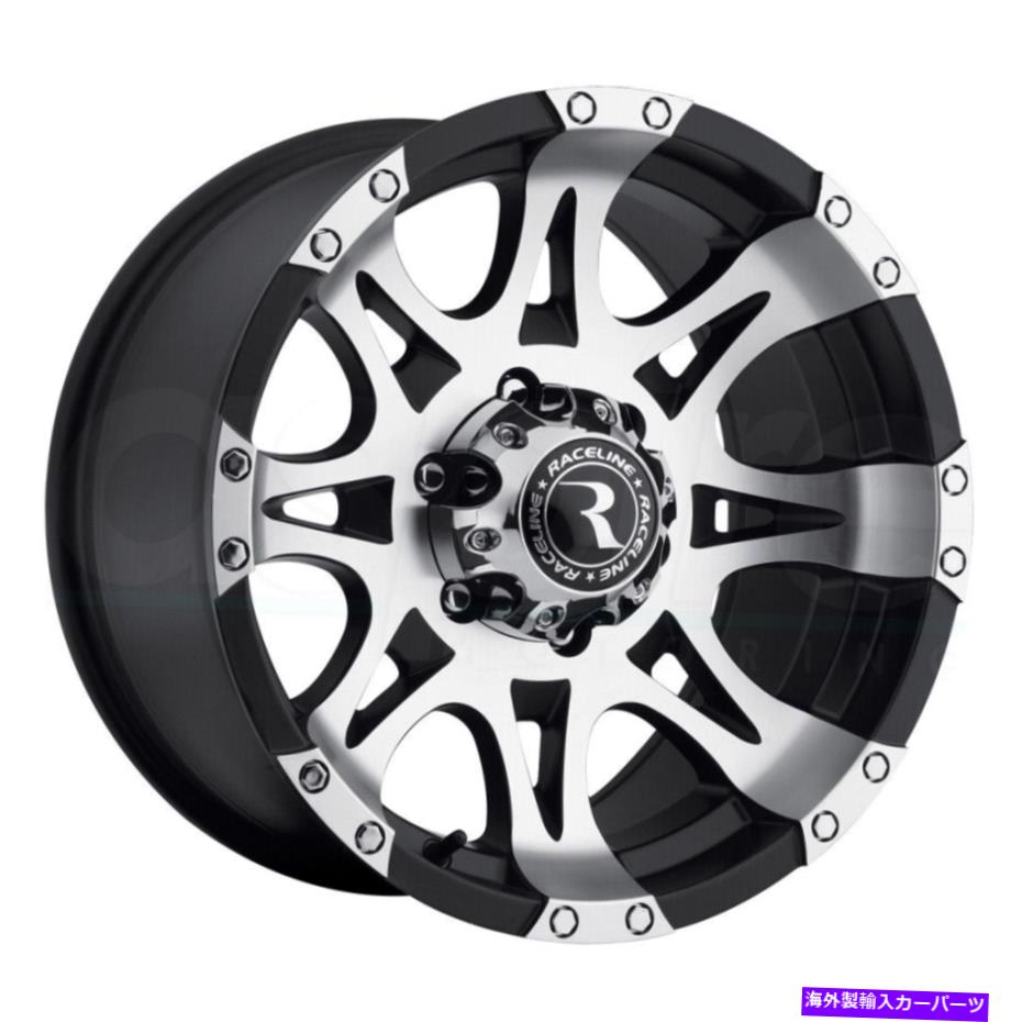 ホイール　４本セット Raceline 982 Raptor 18x9 6x135 25機械加工黒輪（4）87.1 18インチのリム Raceline 982 Raptor 18x9 6x135 25 Machined Black Wheels(4) 87.1 18" inch Rims【並行輸入品】｜Us Custom Parts Shop USDM