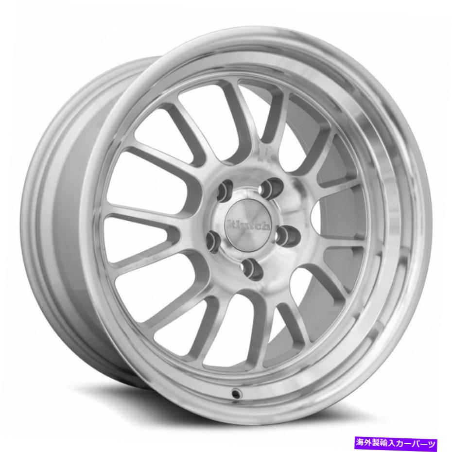 ホイール　４本セット Klutch SL14 18x9.5 5x114.3 35銀機械加工ホイール（4）73.1 18インチのリム Klutch SL14 18x9.5 5x114.3 35 Silver Machined Wheels(4) 73.1 18\