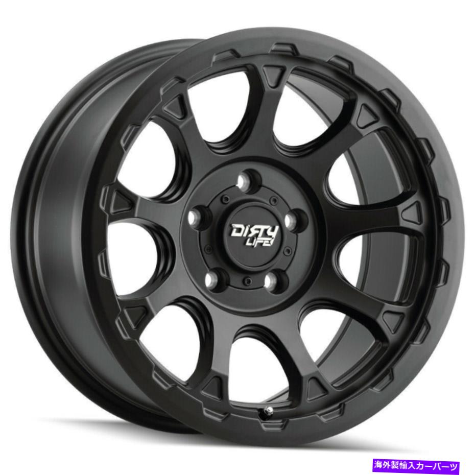 ホイール 4本セット Dirty Life 9307 Drifter 17x8.5 6x5.5/6x139.7 -6マットブラックホイール(4)106 17 " Dirty Life 9307 Drifter 17x8.5 6x5.5/6x139.7 -6 Matte Black Wheels(4) 106 17" in【並行輸入品】|Us Custom Parts Shop USDM