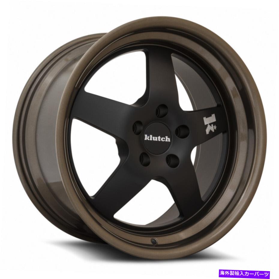 ホイール　４本セット Klutch SL5 18x8.5/18x9.5 5x108 35/35ブラックブロンズリップホイール（4）73.1 18 \