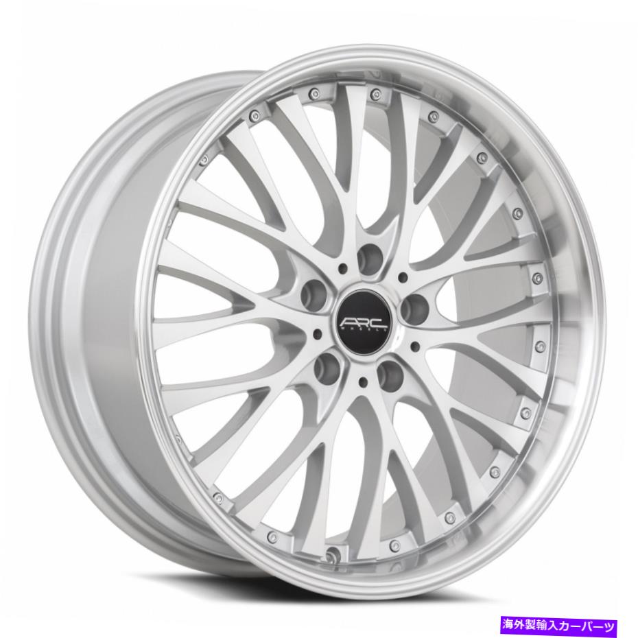 ホイール　４本セット ARC AR6 18x8 5x110 30銀機械加工ホイール（4）73.1 18インチリム ARC AR6 18x8 5x110 30 Silver Machined Wheels(4) 73.1 18\