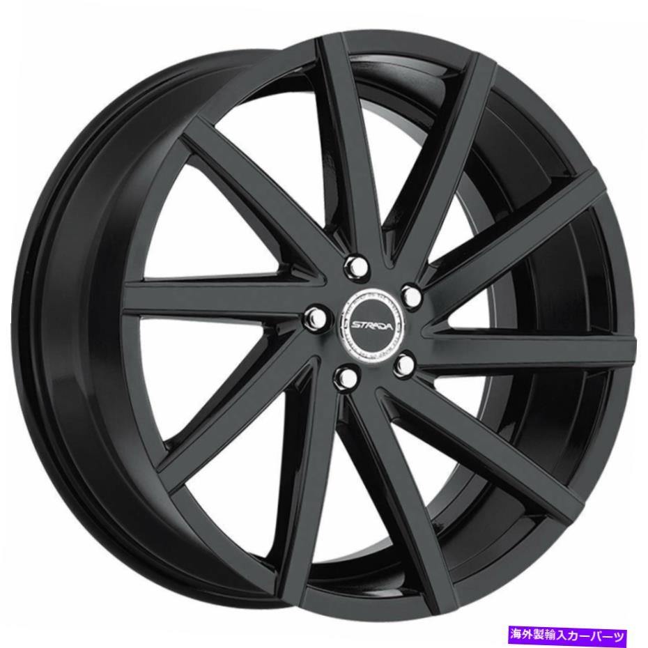 ホイール　４本セット Strada S41セガ22x9 6x5.5/6x139.7 24ブラックホイール（4）87.1 22 \