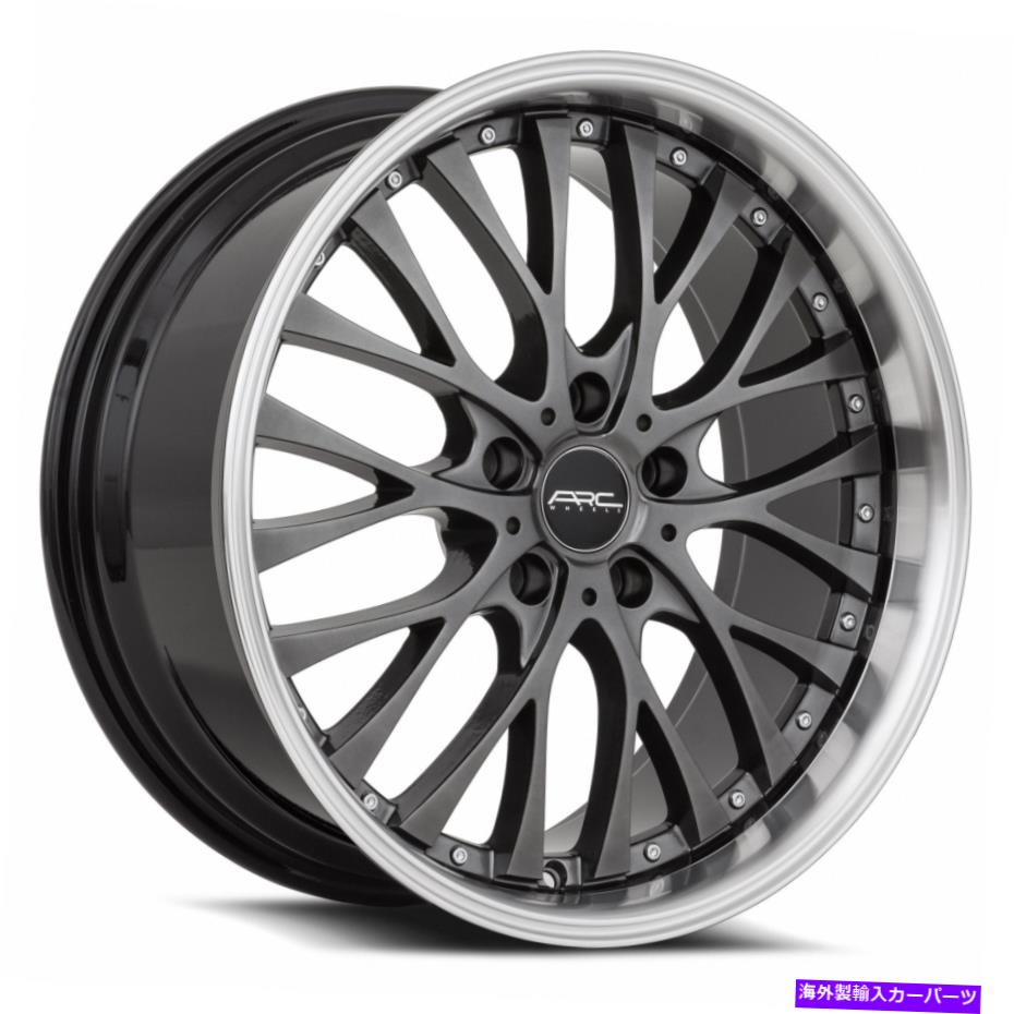 ホイール　４本セット ARC AR6 18x8 5x120 30ハイパーブラックホイール（4）73.1 18インチリム ARC AR6 18x8 5x120 30 Hyper Black Wheels(4) 73.1 18\
