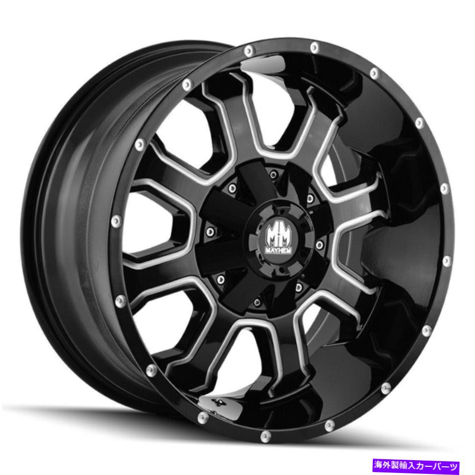 ホイール　４本セット Mayhem 8103 Fierce 17x9 6x135/6x5.5 18ブラックフライスホイール（4）106 17 \