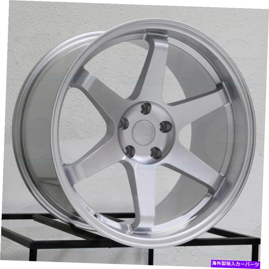 ホイール　４本セット ESR SR07 SR7 18X10.5 5x100 22ハイパーシルバーホイール（4）72.56 18インチリム ESR SR07 SR7 18x10.5 5x100 22 Hyper Silver Wheels(4) 72.56 18\