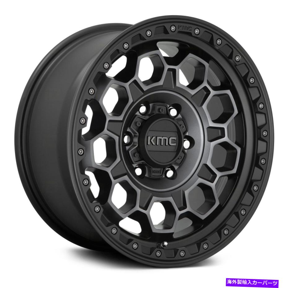 ホイール 4本セット KMC KM545トレック17x9 6x5.5/6x139.7 18ブラックチントホイール(4)106.1 17 "インチリム KMC KM545 Trek 17x9 6x5.5/6x139.7 18 Black Tint Wheels(4) 106.1 17" inch Rims【並行輸入品】|Us Custom Parts Shop USDM
