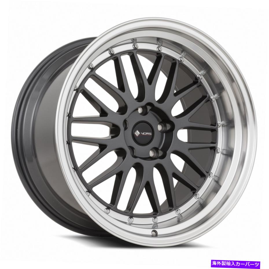 ホイール 4本セット VORS VR8 19x9.5/19x11 5x108 22/22ハイパーブラックホイール(4)73.1 19 \