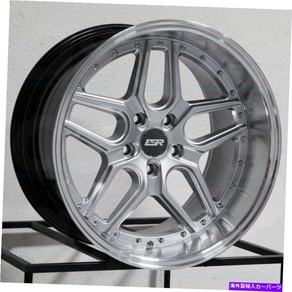 ホイール 4本セット ESR CS15 18x10.5 5x114.3 22ハイパーシルバーホイール(4)73.1 18インチリム ESR CS15 18x10.5 5x114.3 22 Hyper Silver Wheels(4) 73.1 18" inch Rims【並行輸入品】|Us Custom Parts Shop USDM