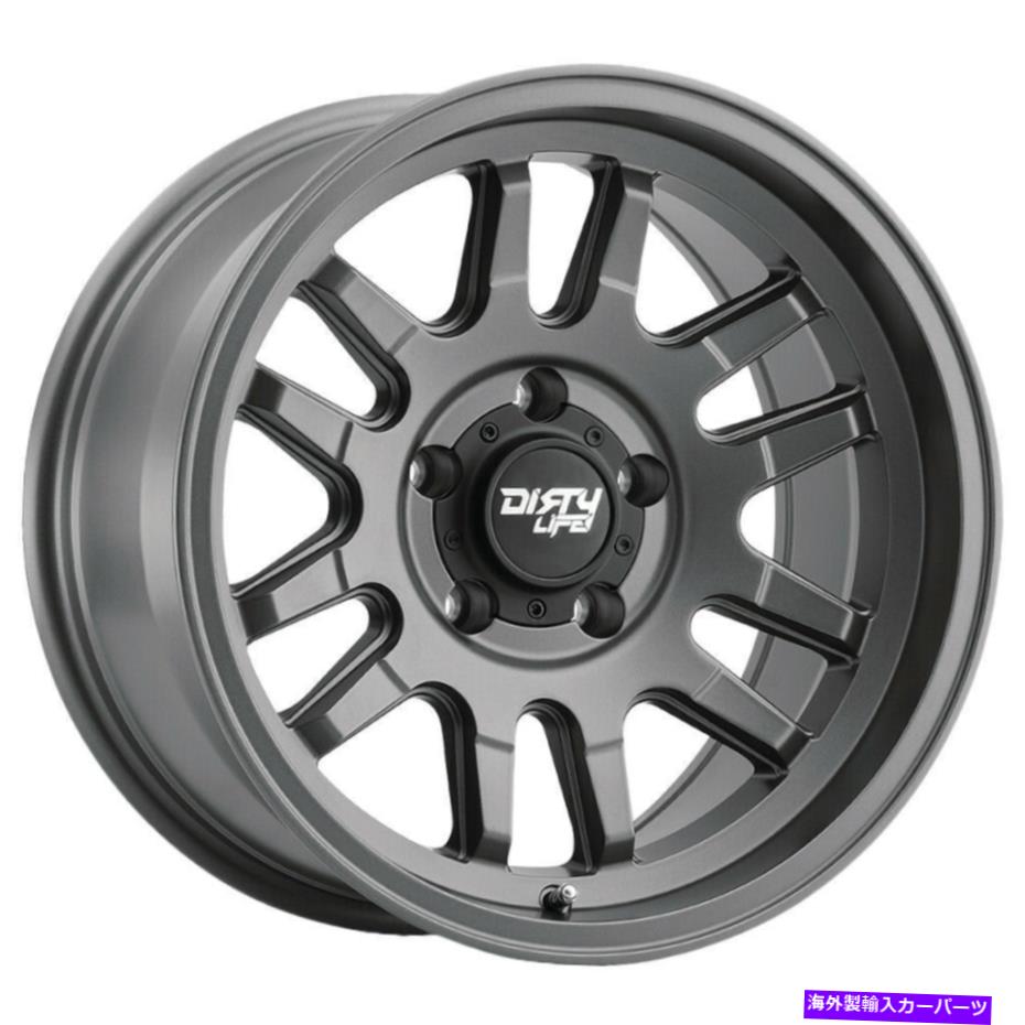 ホイール　４本セット ダーティライフ9310キャニオン17x9 6x5.5/6x139.7 0グラファイトホイール（4）106 17 "インチリム Dirty Life 9310 Canyon 17x9 6x5.5/6x139.7 0 Graphite Wheels(4) 106 17" inch Rims【並行輸入品】｜Us Custom Parts Shop USDM
