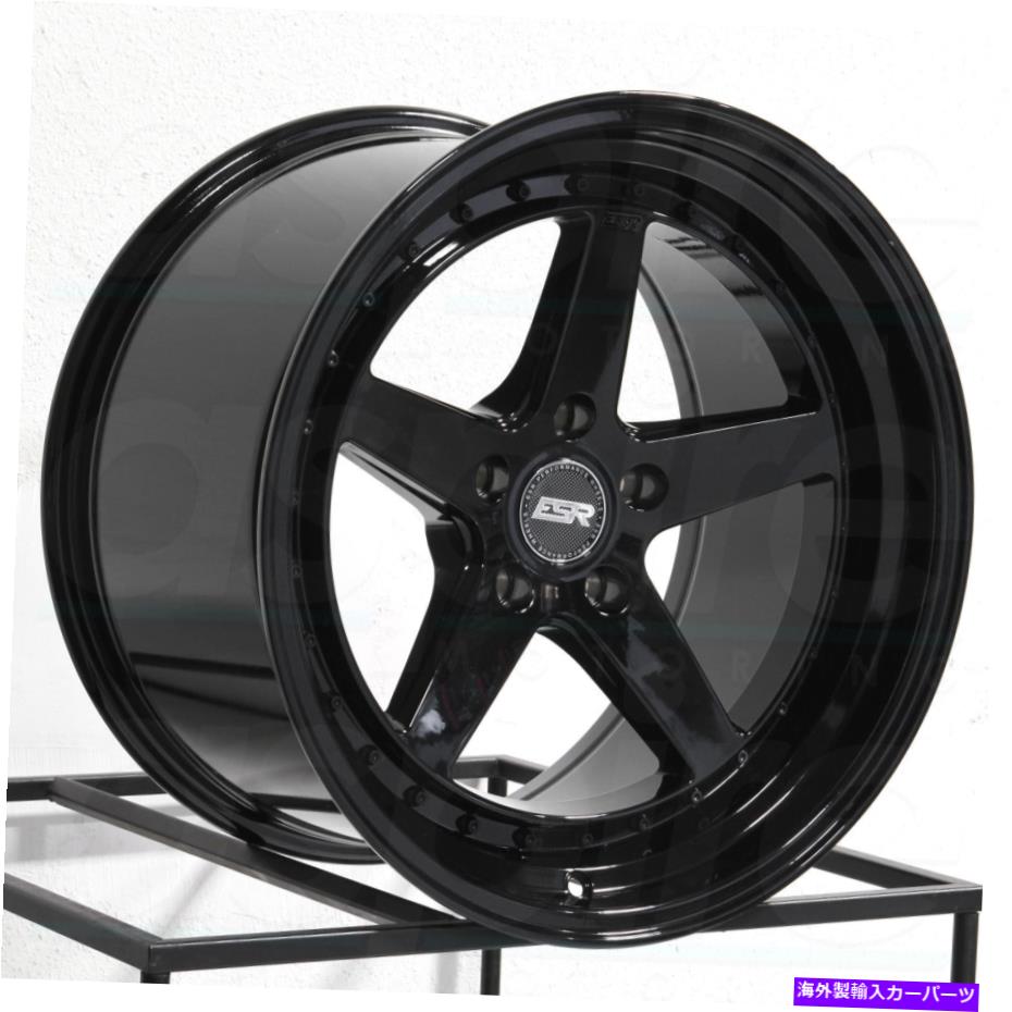 ホイール　４本セット ESR CS05 CS5 18x8.5 5x100 30グロスブラックホイール（4）73.1 18インチリム ESR CS05 CS5 18x8.5 5x100 30 Gloss Black Wheels(4) 73.1 18\