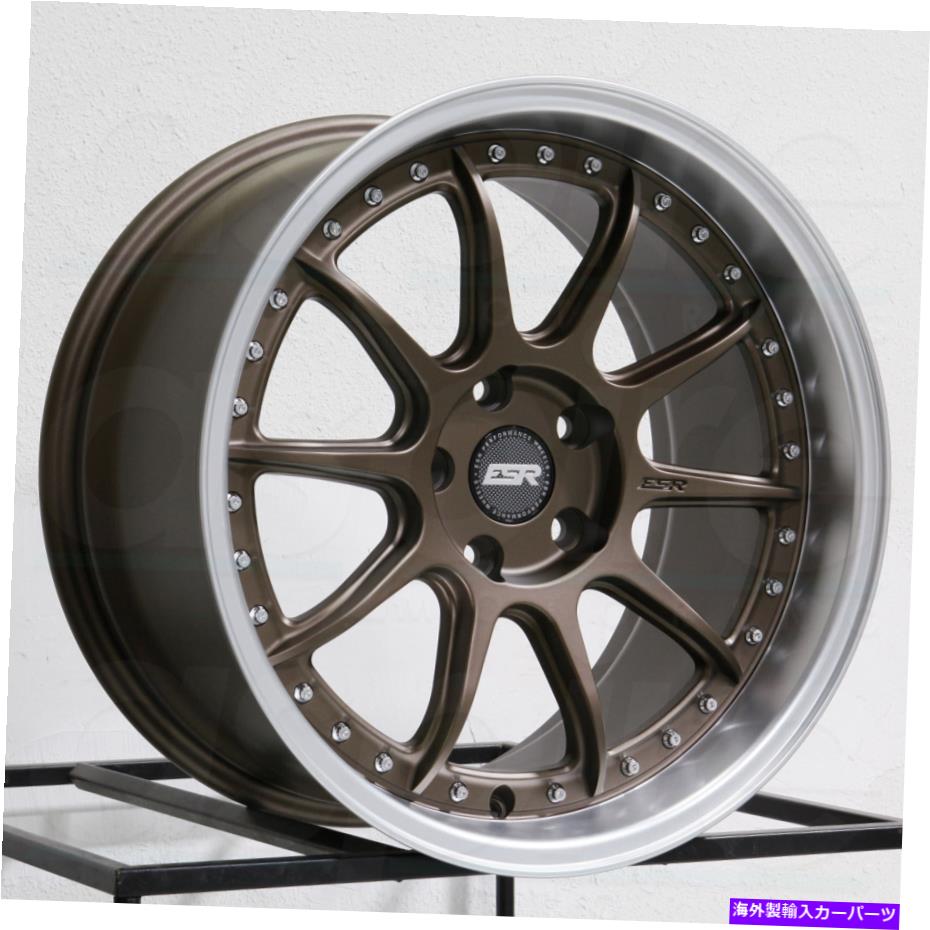 ホイール　４本セット ESR CS12 18x9.5 5x100 35ブロンズホイール（4）72.56 18インチリム ESR CS12 18x9.5 5x100 35 Bronze Wheels(4) 72.56 18\