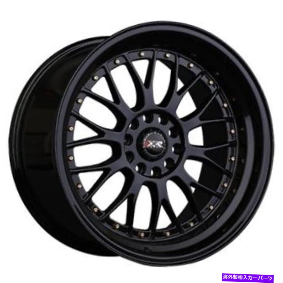 ホイール　４本セット xxr 521 18x8.5 5x108/5x112 35ブラックゴールドリベットホイール（4）73.1 18 \
