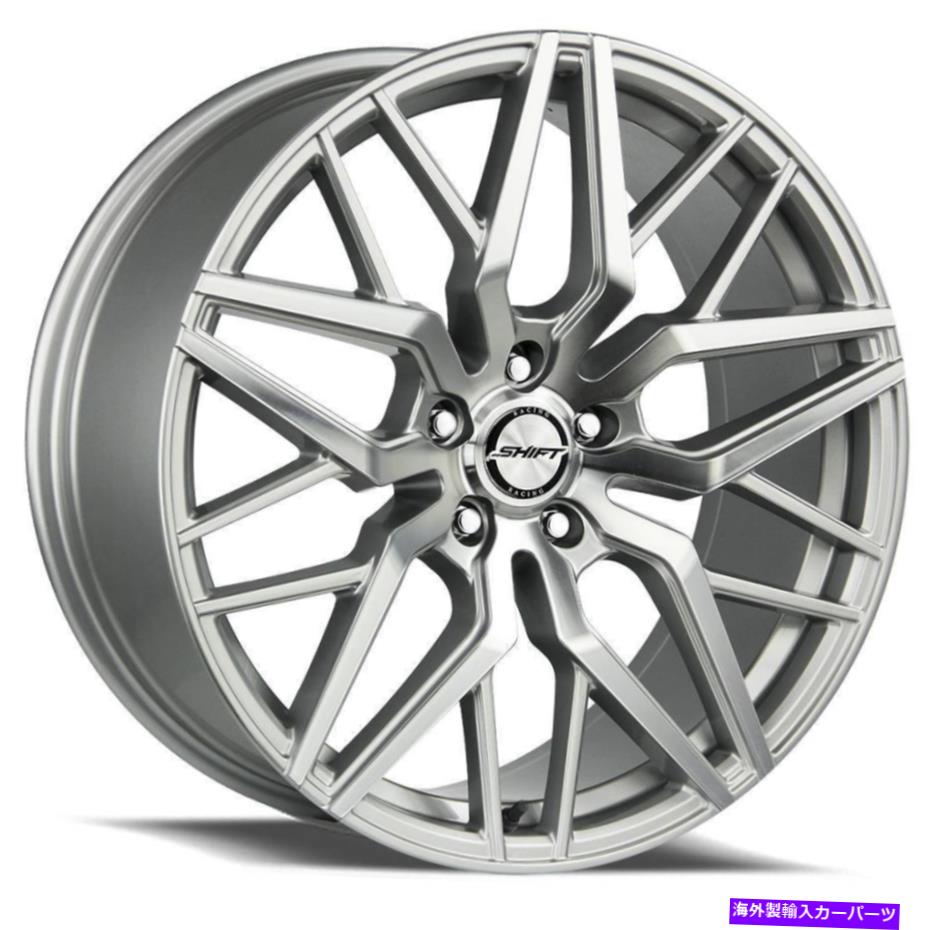 ホイール　４本セット シフトH33スプリング22x9 5x115 15シルバーマシンホイール（4）74.1 22 \