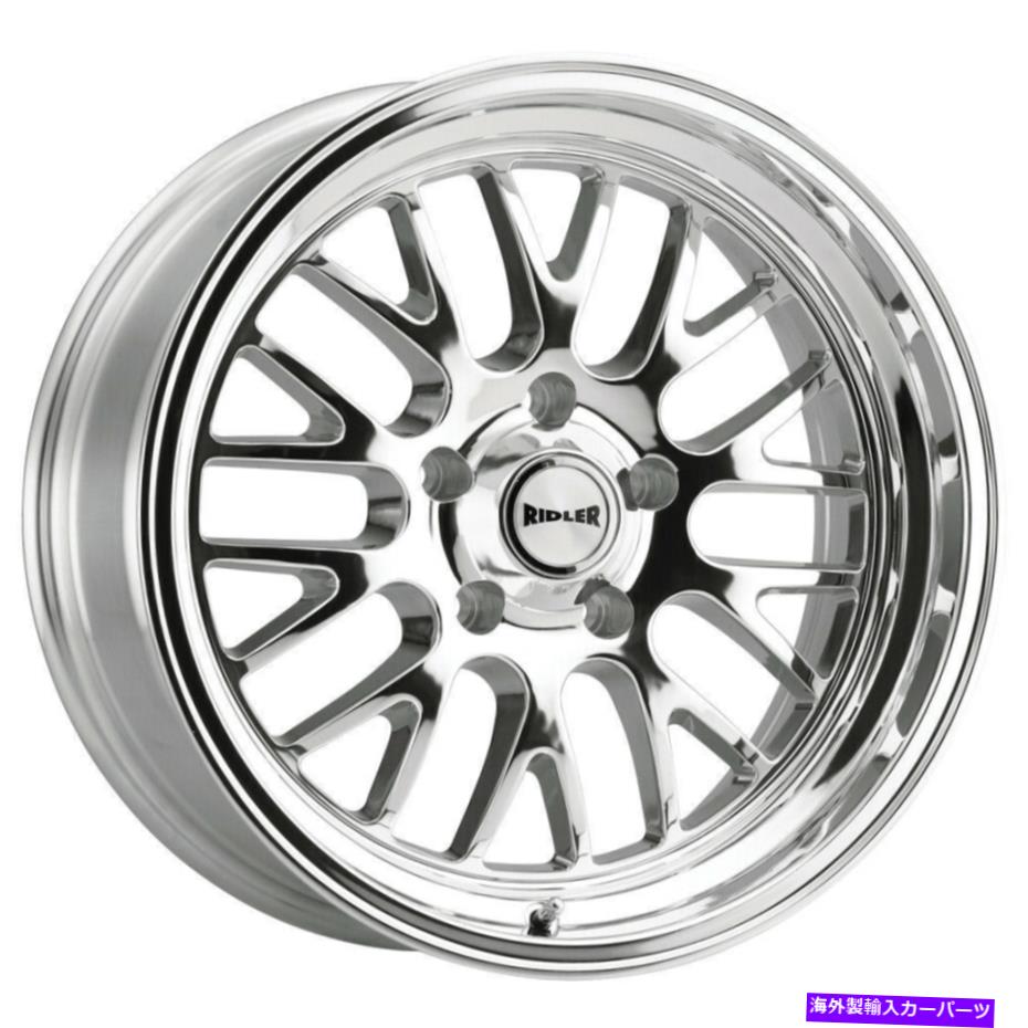 ホイール 4本セット Ridler 607 18x8 5x114.3 0研磨ホイール(4)83.82 18インチのリム Ridler 607 18x8 5x114.3 0 Polished Wheels(4) 83.82 18" inch Rims【並行輸入品】|Us Custom Parts Shop USDM