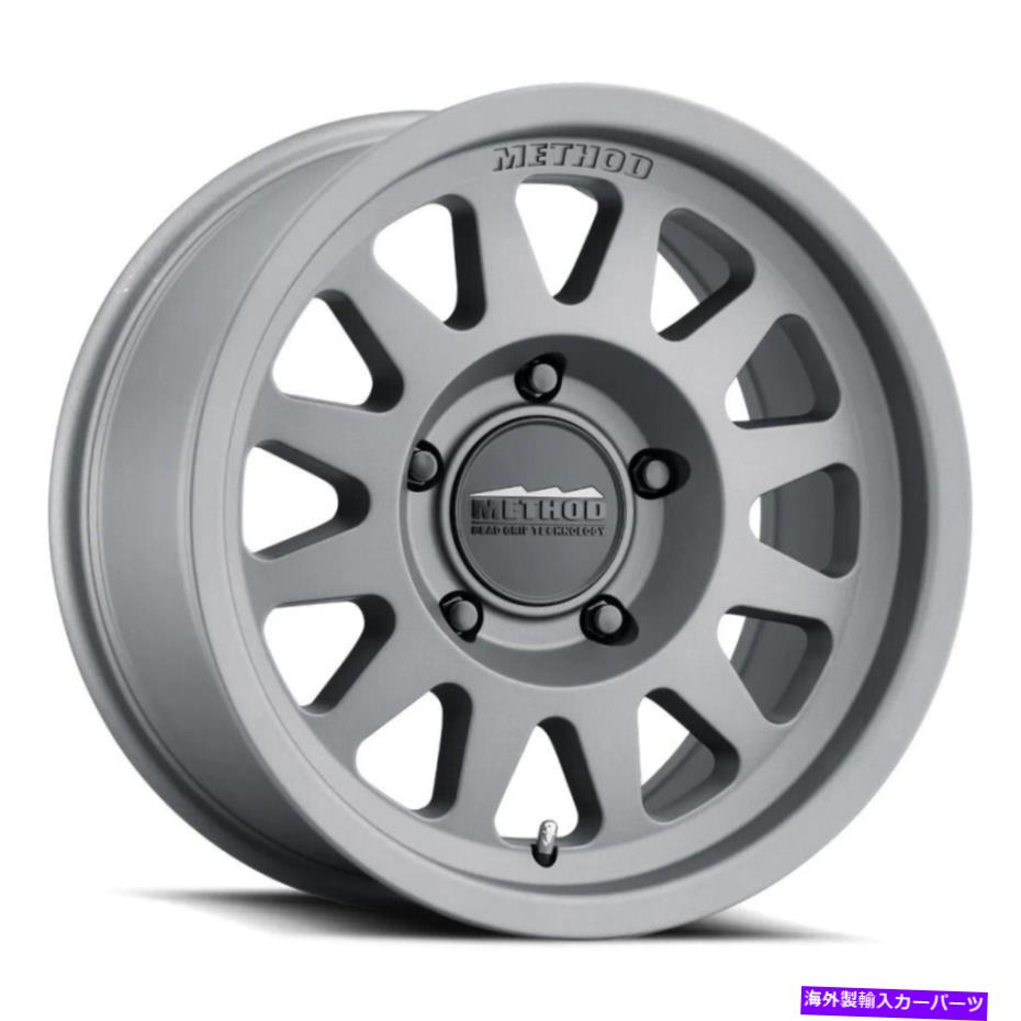 ホイール　４本セット 17x8.5メソッドMR704ビーズグリップ6x135 0チタンホイールリムセット（4）87 17x8.5 Method MR704 Bead Grip 6x135 0 Titanium Wheels Rims Set(4) 87【並行輸入品】