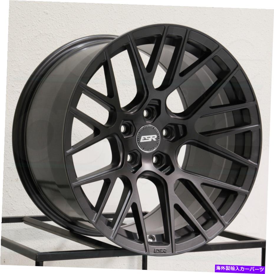 ホイール　４本セット 19x10.5 ESR RF11 5x114.3 22ガンメタルグラファイトホイールリムセット（4）73.1 19x10.5 ESR RF11 5x114.3 22 Gun Metal Graphite Wheels Rims Set(4) 73.1【並行輸入品】