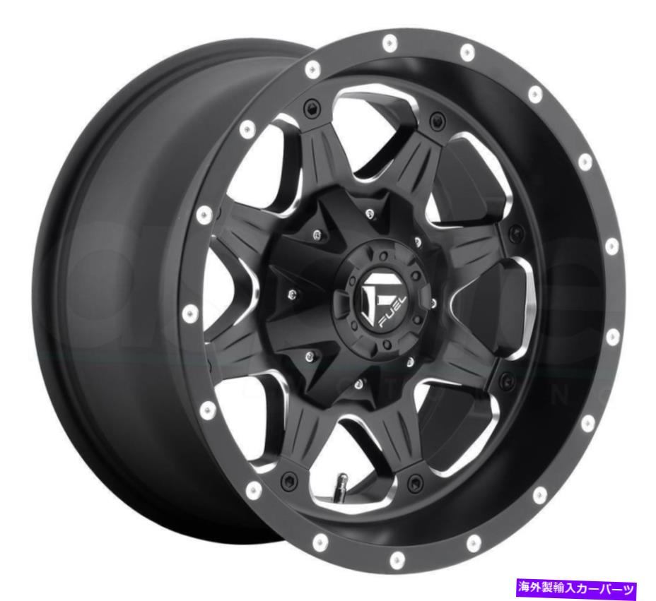 ホイール 4本セット 18x9燃料D534ブースト6x135/6x5.5/6x139.7 1マットブラックミリングホイールリムセット(4) 18x9 Fuel D534 Boost 6x135/6x5.5/6x139.7 1 Matte Black Milled Wheels Rims Set(4)【並行輸入品】|Us Custom Parts Shop USDM