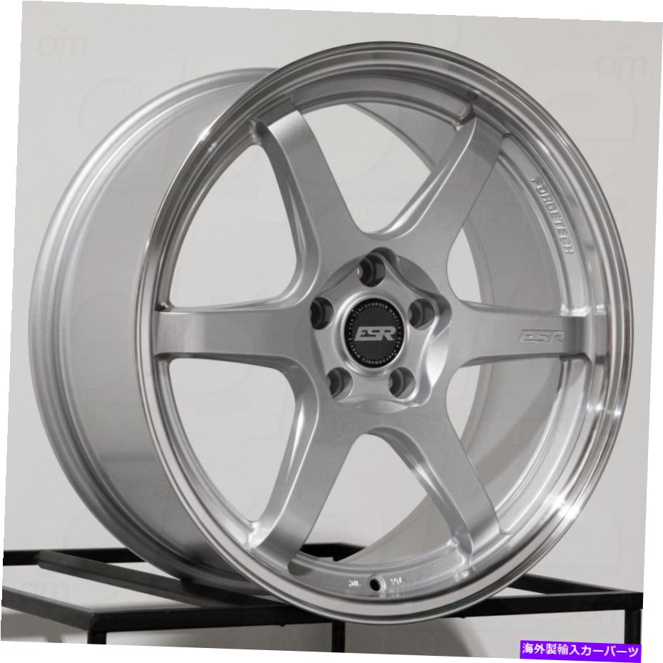 ホイール　４本セット 19x8.5 ESR AP6 5x114.3 30シルバーホイールリムセット（4）72.56 19x8.5 ESR AP6 5x114.3 30 Silver Wheels Rims Set(4) 72.56【並行輸入品】