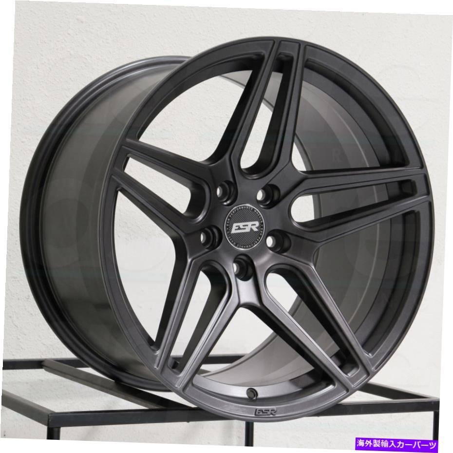 ホイール 4本セット 20x10.5 ESR RF15 5x114.3 25ガンメタルグラファイトホイールリムセット(4)73.1 20x10.5 ESR RF15 5x114.3 25 Gun Metal Graphite Wheels Rims Set(4) 73.1【並行輸入品】|Us Custom Parts Shop USDM