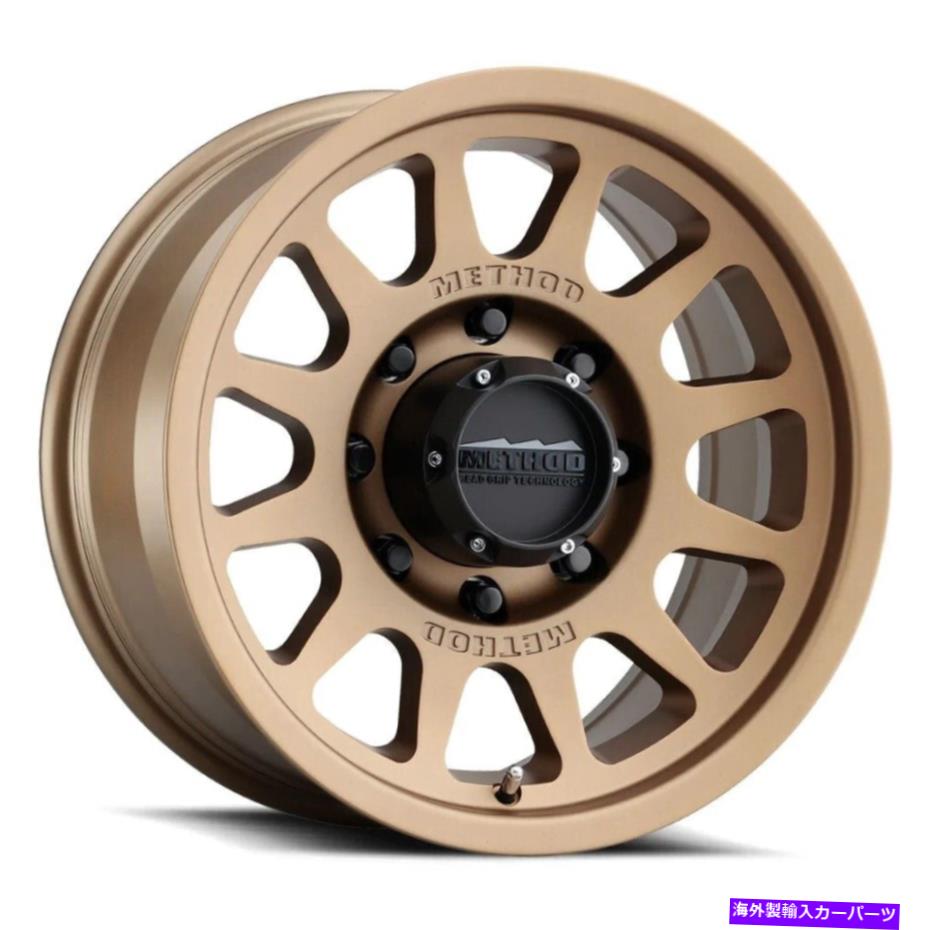 ホイール　４本セット 17x8.5メソッドMR703ビーズグリップ8x6.5/8x165.1 0ブロンズホイールリムセット（4）130.81 17x8.5 Method MR703 Bead Grip 8x6.5/8x165.1 0 Bronze Wheels Rims Set(4) 130.81【並行輸入品】｜Us Custom Parts Shop USDM