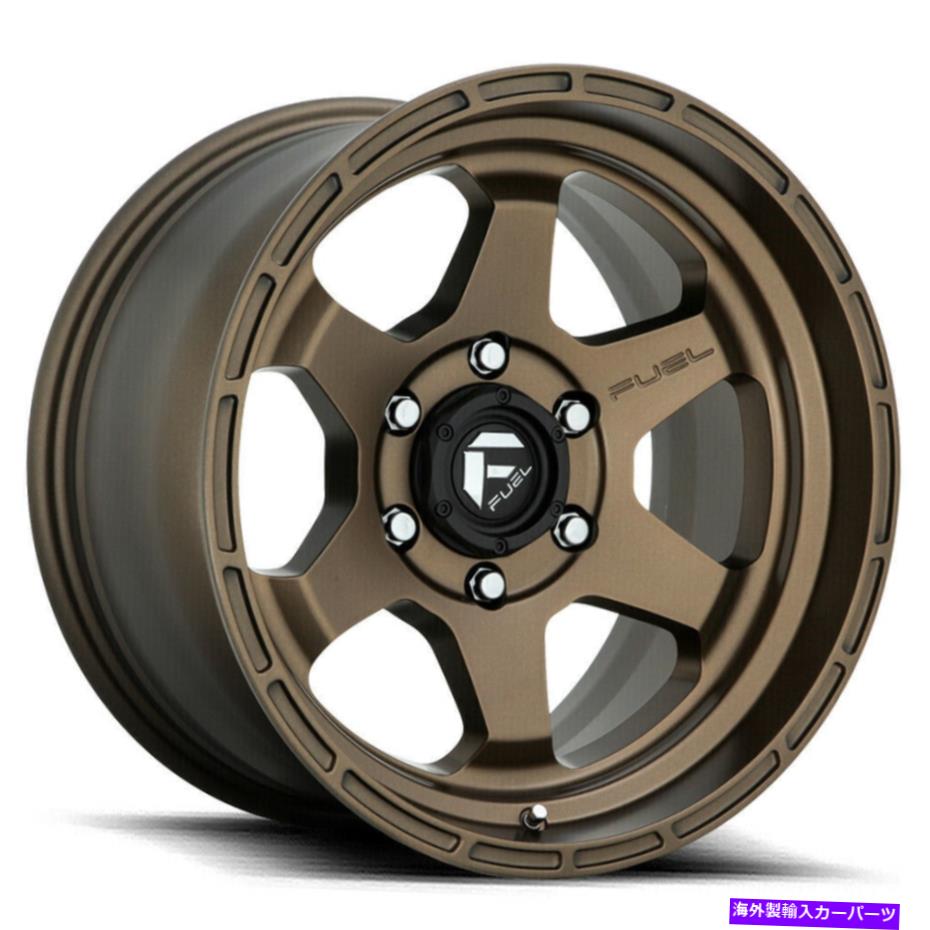 ホイール　４本セット 18x9 Fuel D666 Shok 6x5.5/6x139.7 -12マットブロンズホイールリムセット（4）106.1 18x9 Fuel D666 Shok 6x5.5/6x139.7 -12 Matte Bronze Wheels Rims Set(4) 106.1【並行輸入品】