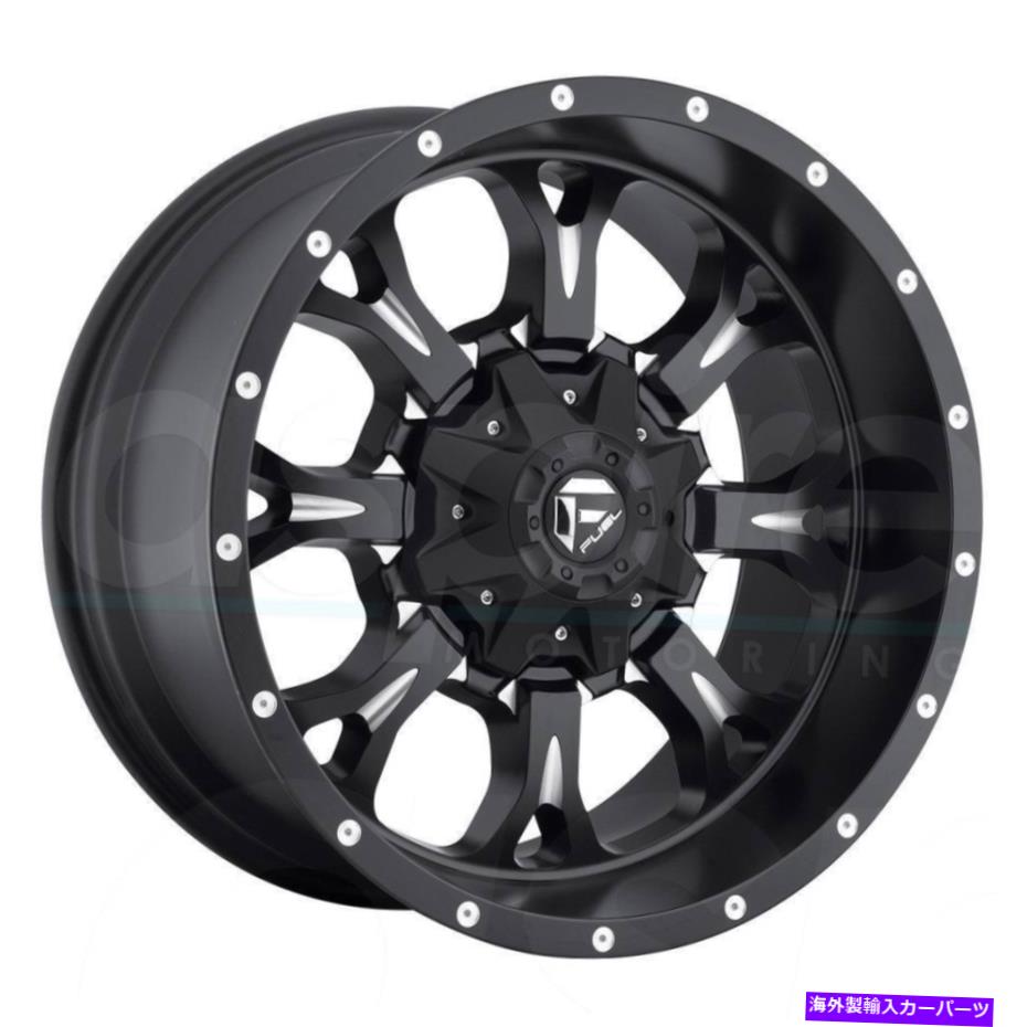 ホイール　４本セット 18x9 Fuel D517 Krank 6x135/6x5.5/6x139.7 20マットブラックミリングホイールリムセット（4 18x9 Fuel D517 Krank 6x135/6x5.5/6x139.7 20 Matte Black Milled Wheels Rims Set(4【並行輸入品】