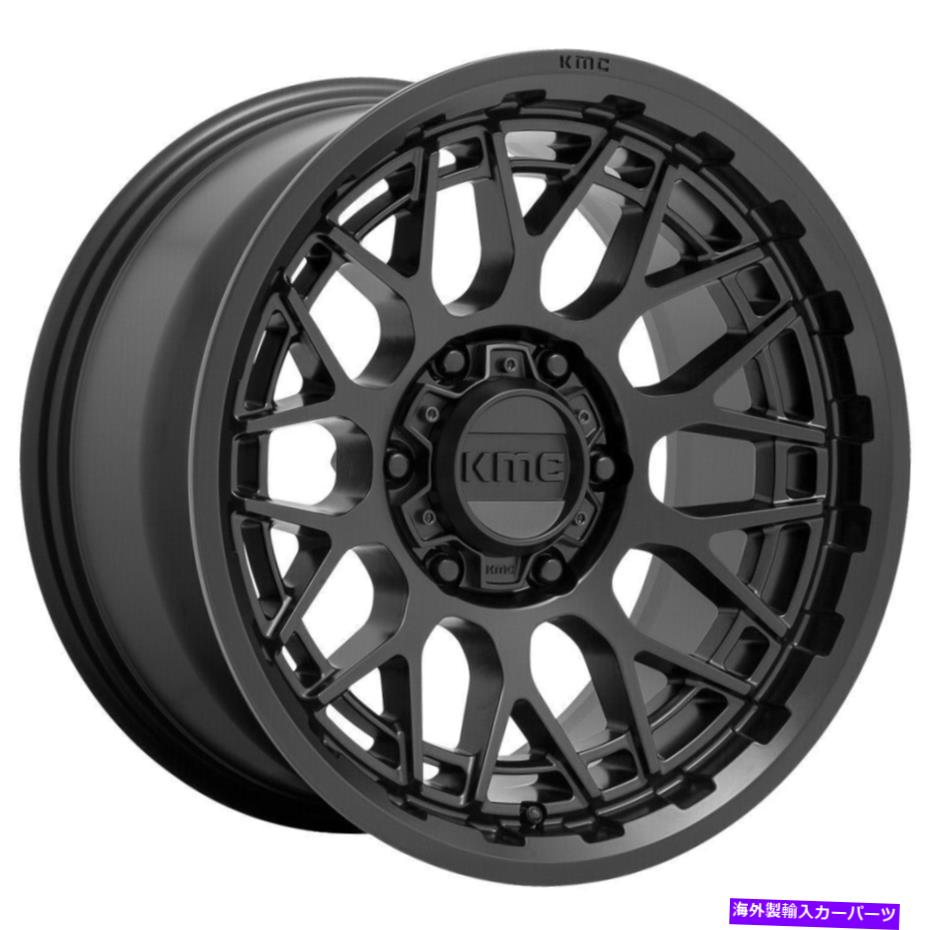 ホイール 4本セット 20x9 kmc km722テクニック5x150 18サテンブラックホイールリムセット(4)110.1 20x9 KMC KM722 Technic 5x150 18 Satin Black Wheels Rims Set(4) 110.1【並行輸入品】|Us Custom Parts Shop USDM