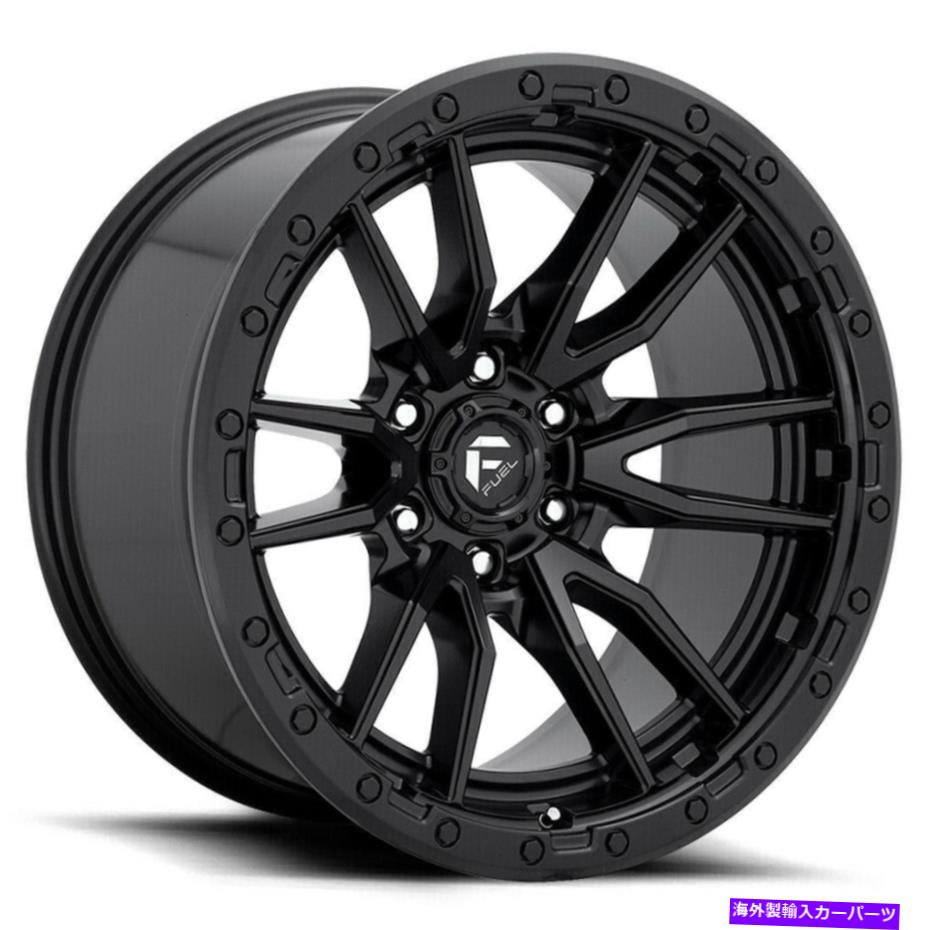 ホイール　４本セット 18x9 Fuel D679 Rebel 6x135 1マットブラックホイールリムセット（4）87.1 18x9 Fuel D679 Rebel 6x135 1 Matte Black Wheels Rims Set(4) 87.1【並行輸入品】
