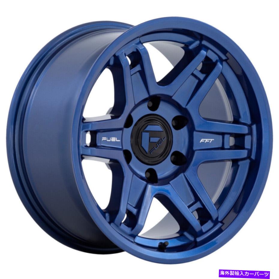 ホイール　４本セット 18x8.5燃料D839スレイヤー6x5.5/6x139.7 -15ダークブルーホイールリムセット（4）106.1 18x8.5 Fuel D839 Slayer 6x5.5/6x139.7 -15 Dark Blue Wheels Rims Set(4) 106.1【並行輸入品】