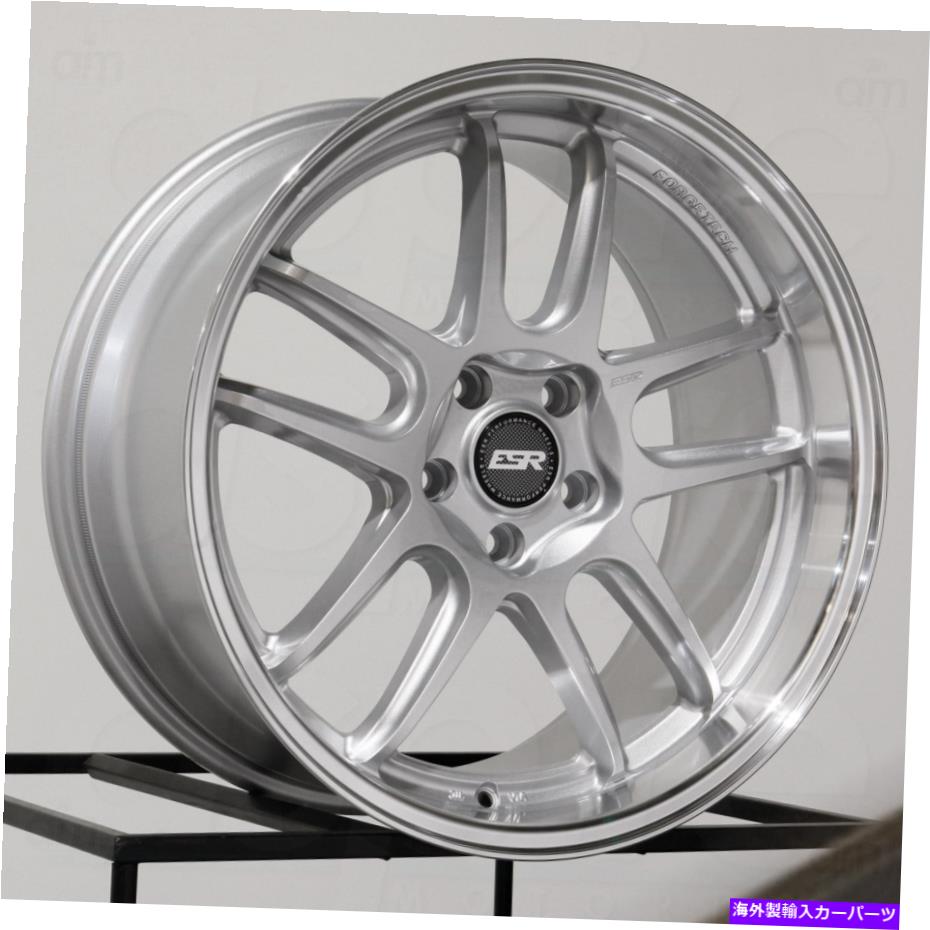ホイール　４本セット 19x9.5 ESR AP8 5x114.3 22シルバーホイールリムセット（4）72.56 19x9.5 ESR AP8 5x114.3 22 Silver Wheels Rims Set(4) 72.56【並行輸入品】