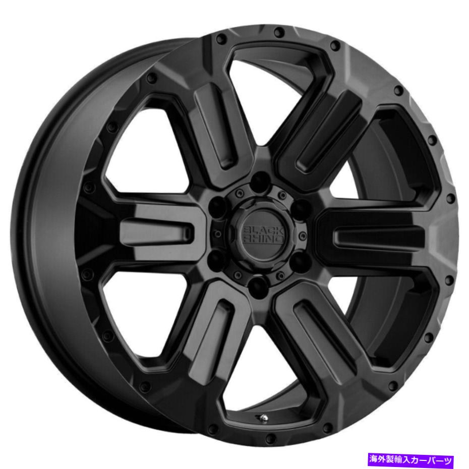 ホイール 4本セット 20x9ブラックサイワナカ6x5.5/6x139.7 12マットブラックホイールリムセット(4)112.1 20x9 Black Rhino Wanaka 6x5.5/6x139.7 12 Matte Black Wheels Rims Set(4) 112.1【並行輸入品】|Us Custom Parts Shop USDM