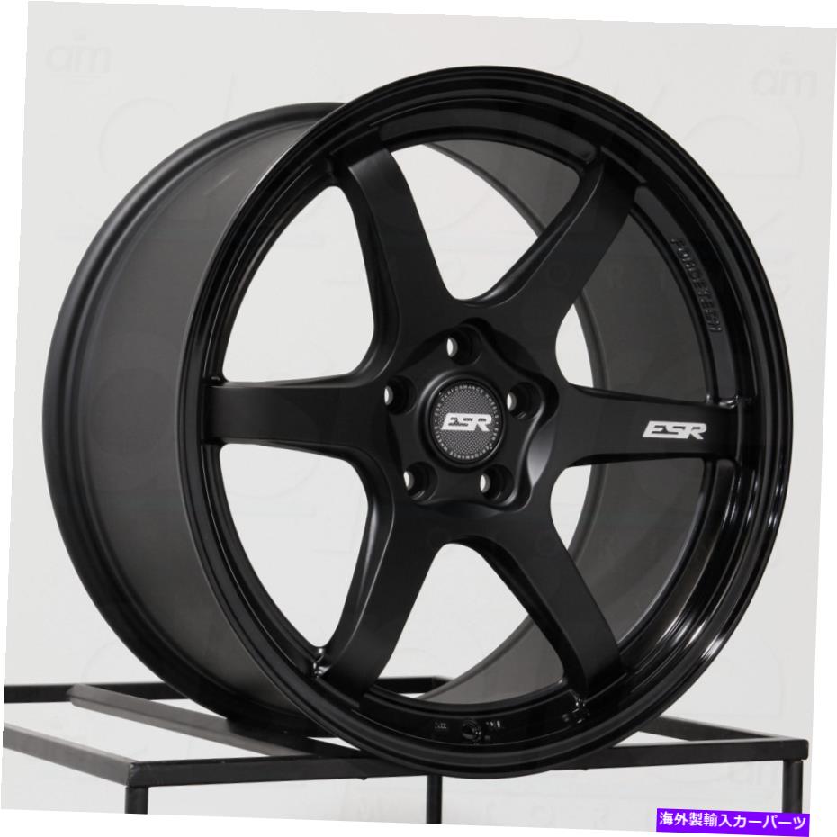 ホイール 4本セット 19x8.5/19x9.5 ESR AP6カスタム5x112 30/35ブラックホイールリムセット(4)72.6 19x8.5/19x9.5 ESR AP6 Custom 5x112 30/35 Black Wheels Rims Set(4) 72.6【並行輸入品】|Us Custom Parts Shop USDM