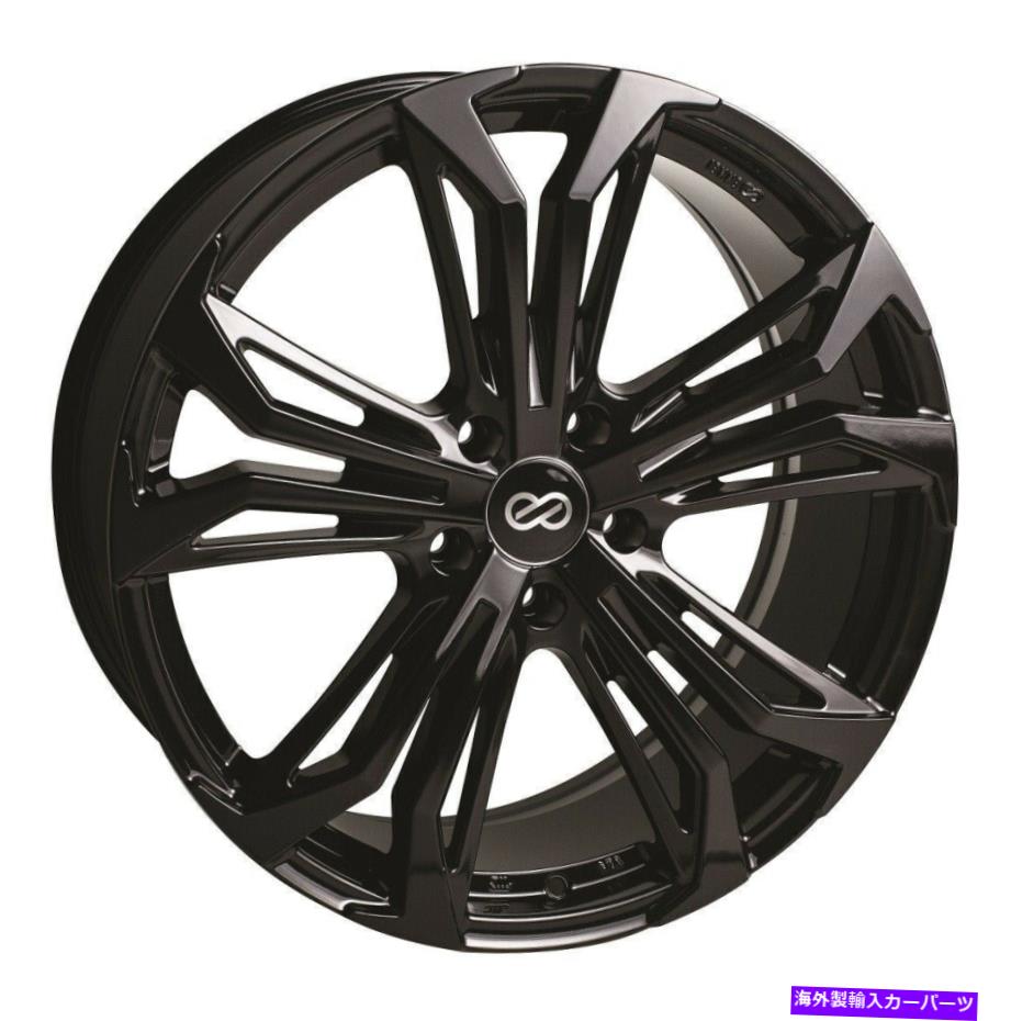 ホイール　４本セット 20x8.5 enkei vortex5 5x120 40ブラックペイントホイールリムセット（4） 20x8.5 Enkei VORTEX5 5x120 40 Black Paint Wheels Rims Set(4)【並行輸入品】