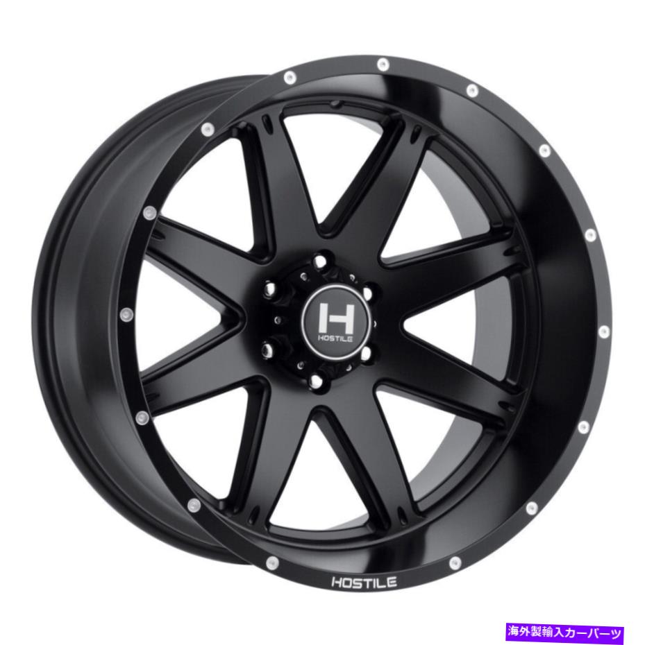 ホイール　４本セット 20x9敵対的H109アルファ6x5.5/6x139.7 12フルブラックホイールリムセット（4）106.1 20x9 Hostile H109 Alpha 6x5.5/6x139.7 12 Full Black Wheels Rims Set(4) 106.1【並行輸入品】｜Us Custom Parts Shop USDM