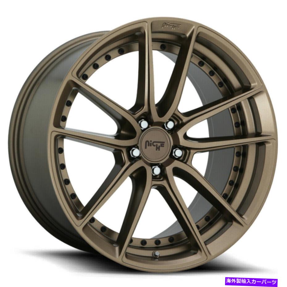 ホイール 4本セット 20x9ニッチM222 DFS 5x112 38ブロンズホイールリムセット(4)66.56 20x9 Niche M222 Dfs 5x112 38 Bronze Wheels Rims Set(4) 66.56【並行輸入品】|Us Custom Parts Shop USDM