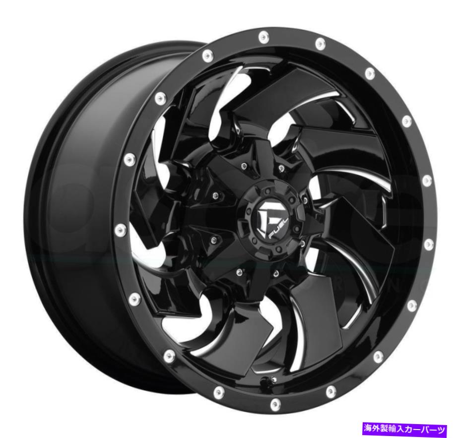ホイール 4本セット 18x9燃料D574クリーバー5x114.3/5x5 1グロスブラックミリングホイールリムセット(4)78.1 18x9 Fuel D574 Cleaver 5x114.3/5x5 1 Gloss Black Milled Wheels Rims Set(4) 78.1【並行輸入品】|Us Custom Parts Shop USDM