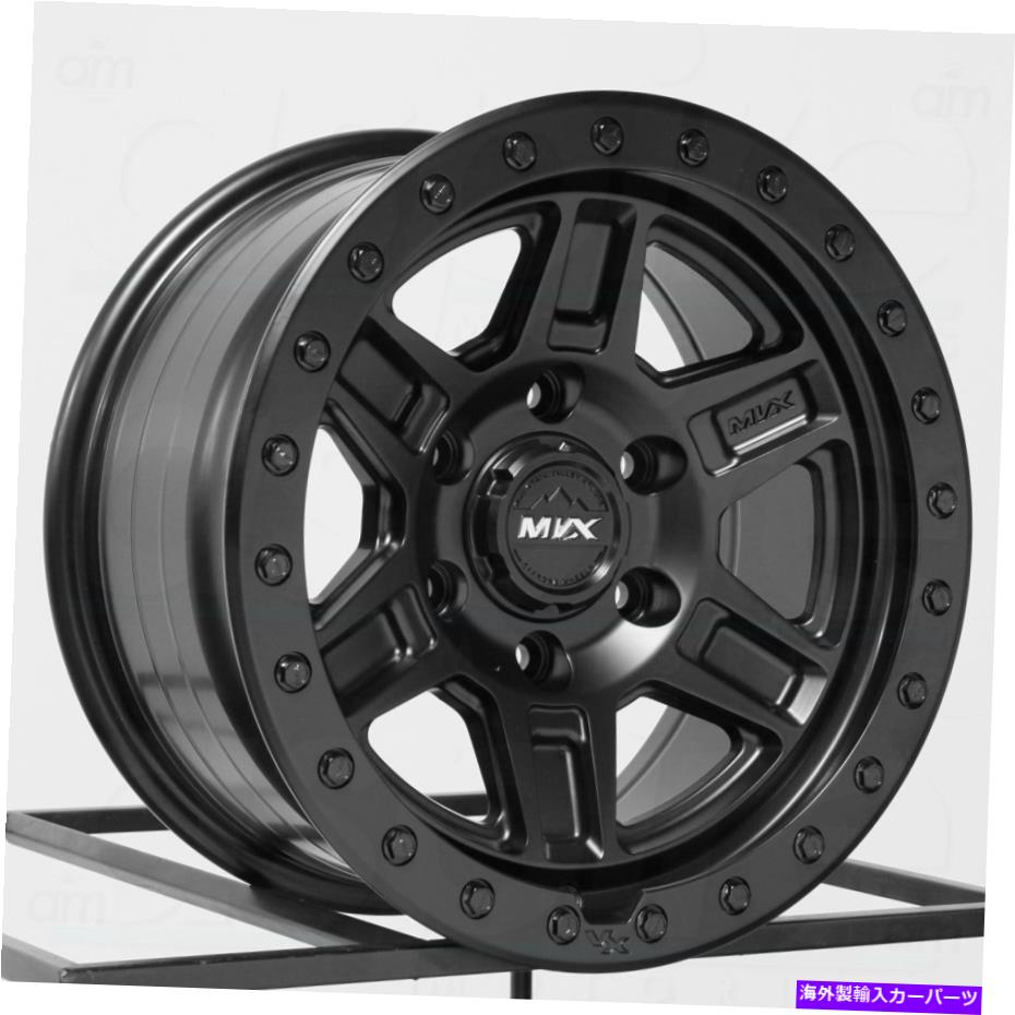 ホイール　４本セット 18x9 MVX VX61 5x150 18ブラックホイールリムセット（4）110.1 18x9 MVX VX61 5x150 18 Black Black Wheels Rims Set(4) 110.1【並行輸入品】