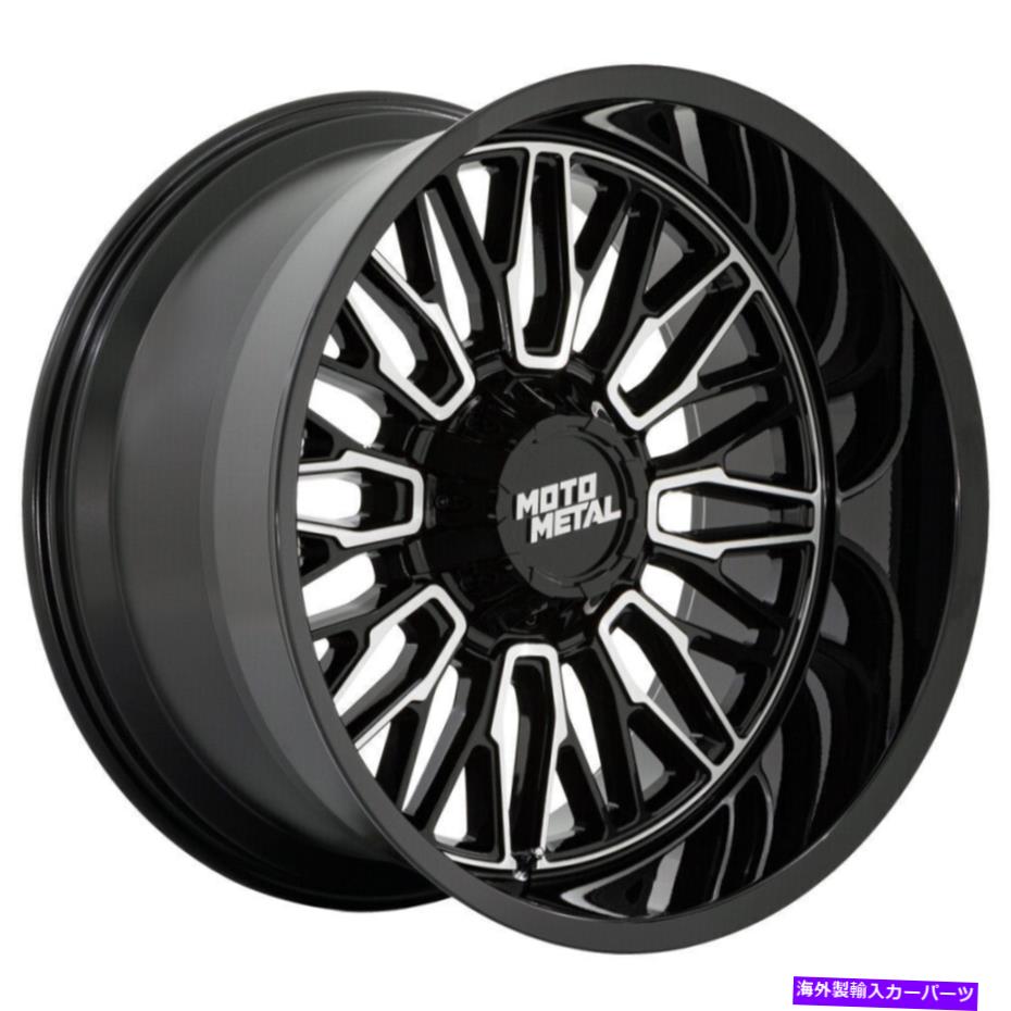 ホイール 4本セット 20x10 Moto Metal Mo809 Stinger 8x170 -18ブラック機械加工ホイールリムセット(4)125.1 20x10 Moto Metal MO809 Stinger 8x170 -18 Black Machined Wheels Rims Set(4) 125.1【並行輸入品】|Us Custom Parts Shop USDM
