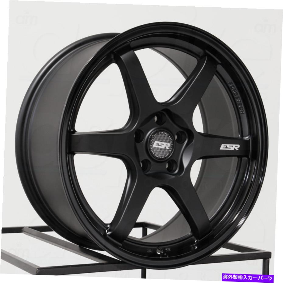 ホイール　４本セット 19x8.5 ESR AP6カスタム5x120 30ブラックホイールリムセット（4）72.6 19x8.5 ESR AP6 Custom 5x120 30 Black Wheels Rims Set(4) 72.6【並行輸入品】｜Us Custom Parts Shop USDM