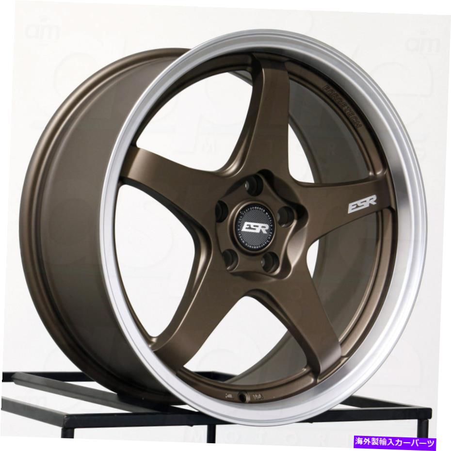 ホイール　４本セット 19x8.5 ESR AP5カスタム5x120 30ブロンズホイールリムセット（4）72.6 19x8.5 ESR AP5 Custom 5x120 30 Bronze Wheels Rims Set(4) 72.6【並行輸入品】｜Us Custom Parts Shop USDM 352,589円