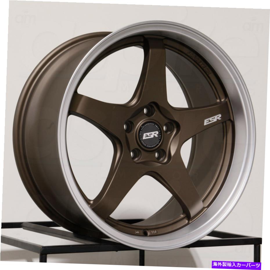 ホイール 4本セット 19x8.5/19x9.5 ESR AP5カスタム5x112 30/35ブロンズホイールリムセット(4)72.6 19x8.5/19x9.5 ESR AP5 Custom 5x112 30/35 Bronze Wheels Rims Set(4) 72.6【並行輸入品】|Us Custom Parts Shop USDM
