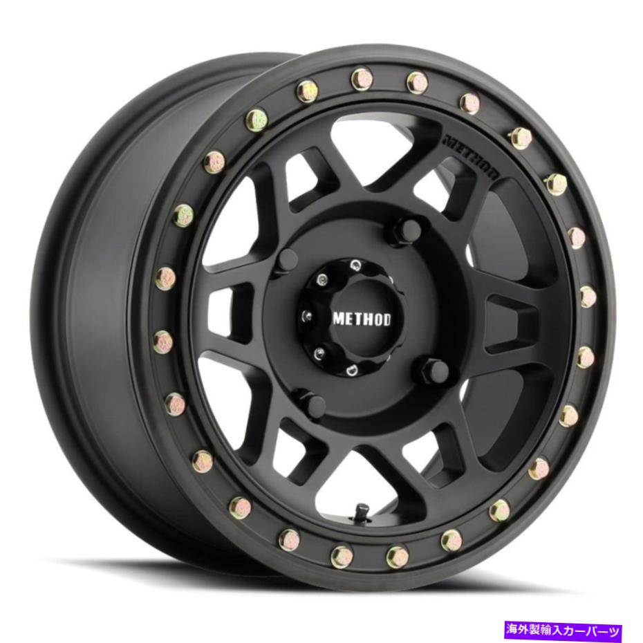 ホイール 4本セット 15x7メソッドMR405 UTVビードロック4x136 38ブラックホイールリムセット(4)106 15x7 Method MR405 UTV Beadlock 4x136 38 Black Wheels Rims Set(4) 106【並行輸入品】|Us Custom Parts Shop USDM