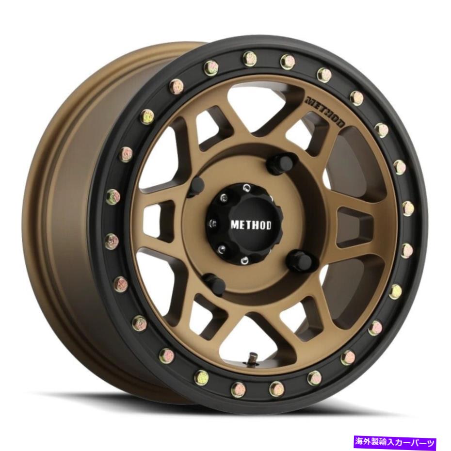 ホイール 4本セット 15x7メソッドMR405 UTVビードロック4x136 13ブロンズホイールリムセット(4)106 15x7 Method MR405 UTV Beadlock 4x136 13 Bronze Wheels Rims Set(4) 106【並行輸入品】|Us Custom Parts Shop USDM