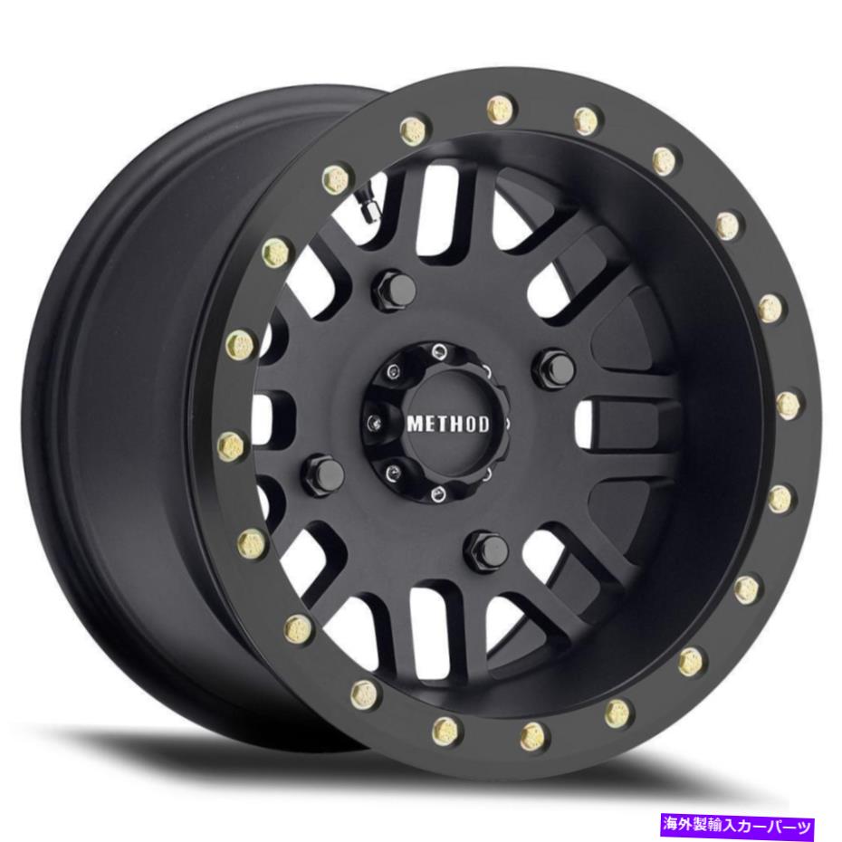 ホイール　４本セット 14x8メソッドMR406 UTVビードロック4x136 0ブラックホイールリムセット（4）106 14x8 Method MR406 UTV Beadlock 4x136 0 Black Wheels Rims Set(4) 106【並行輸入品】