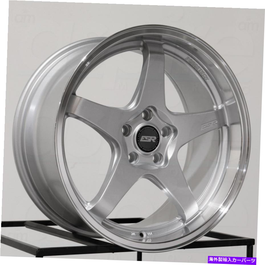 ホイール 4本セット 18x10.5 ESR AP5カスタム5x120 22シルバーホイールリムセット(4)72.6 18x10.5 ESR AP5 Custom 5x120 22 Silver Wheels Rims Set(4) 72.6【並行輸入品】|Us Custom Parts Shop USDM